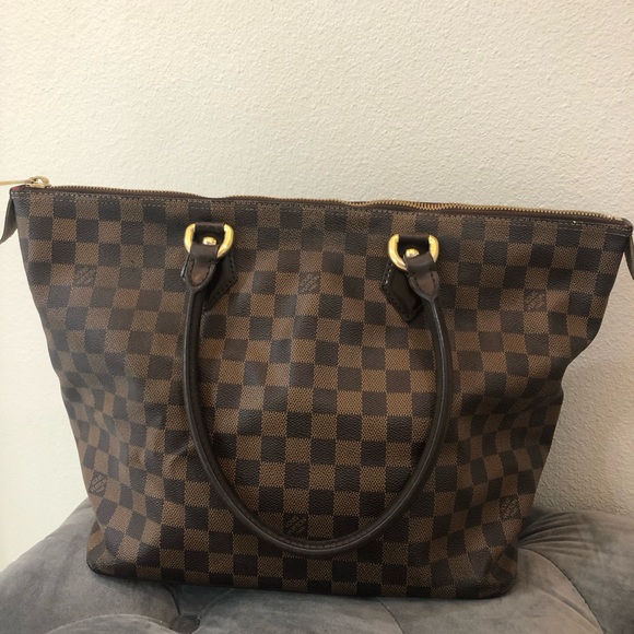 Louis Vuitton Dark Brown Checkered Tote - Picture 8 of 10